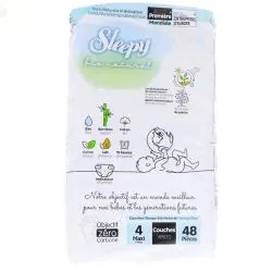 SLEEPY Couches Bio Natural taille 4 (7 à 14 kg) x48