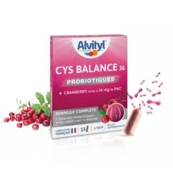 ALVITYL Cys Balance 36 Probiotiques x15 gélules