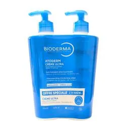 BIODERMA Atoderm - Crème Ultra Parfumée nourrissante hydratante lot de 2*500ml