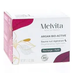 MELVITA Argane Bio-Active - Baume de nuit régénérant bio recharge 50ml