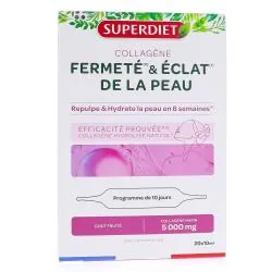 SUPERDIET Collagène - Fermeté et Éclat de la Peau Collagène x20 Ampoules de 10ml