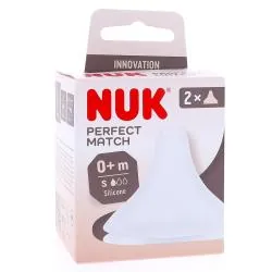 NUK Perfect Match - Tètines en silicone souple taille s