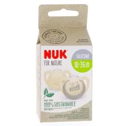 NUK For nature - Sucettes x2 18-36 mois beige