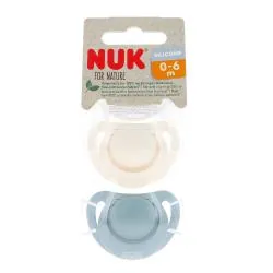 NUK For nature Sucettes x2 0-6mois eucalyptus