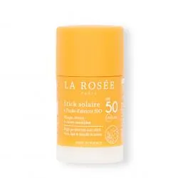 LA ROSÉE Stick solaire SPF 50 à l'huile d'abricot BIO 18g