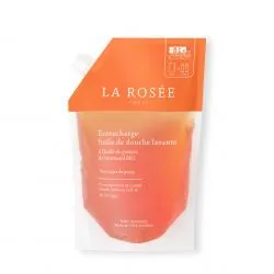 LA ROSÉE Huile de douche lavante à l'huile de graines de tournesol BIO eco recharge 800ml