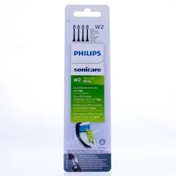 PHILIPS Sonicare W2 optimal white - Tête de brosse de rechange noire x4