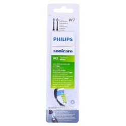 PHILIPS Sonicare W2 optimal white - Tête de brosse de rechange noire x2