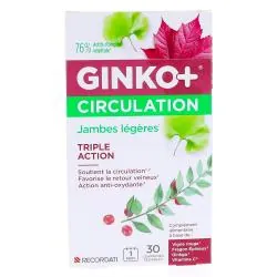 GINKO+ Circulation - Jambes Lourdes x30 comprimés