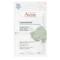 AVENE Cleanance - Masque Détox Matifiant et Purifiant Unidose 2x6ml