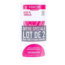 SCHMIDT'S Signature - Déodorant Rose et Vanille Stick 2x75g