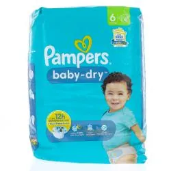 PAMPERS Baby dry 12h Taille 6 x18