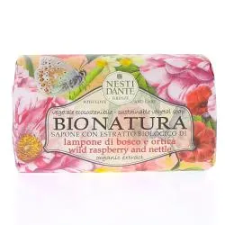 NESTIDANTE Bionatura Savon Bio Végétal Framboise et Ortie 250g