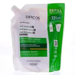 VICHY Dercos - Shampooing traitant anti-pelliculaire cheveux secs eco-recharge 390 ml