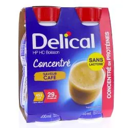 DELICAL Concentré - Boisson HP/HC café 4x200ml