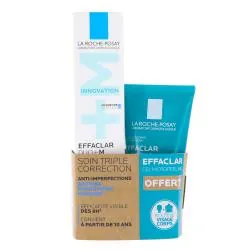 LA ROCHE POSAY Effaclar - Duo+M Soin Triple Correction Anti-Imperfections 40ml + Gel Micropeeling