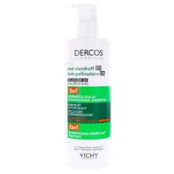 VICHY Dercos - Shampooing + Après-Shampooing Anti-pelliculaire 2en1 390ml