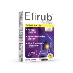 3C PHARMA Efirub - Gorge irritée x30 Pastilles