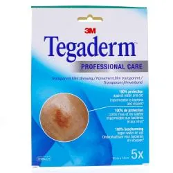 3M Tegaderm - Pansement transparent 10cm x 12cm boite de 5 - 10cm x 12cm