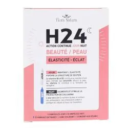 FLORA NATURA H24 Beauté & Peau - Elasticité Eclat x10 Ampoules Jour + 10 Ampoules Nuit