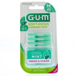 GUM Soft-Picks Comfort Flex bâtonnet interdentaire Médium x40