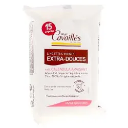ROGÉ CAVAILLÈS Lingette douceur intime etui de 15 lingettes