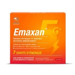 PHYTORESEARCH Emaxan 5G+ - Energie Physique & Mentale - Défenses Immunitaires x7 shots