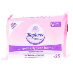 REPLENS Lingettes Hygiène Intime x25 Unités