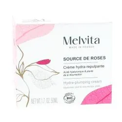 MELVITA Source de roses - Crème hydra repultante bio pot 50ml