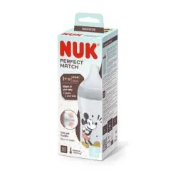 NUK Perfect Match - Biberon +3mois 260 ml mickey