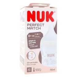 NUK Perfect Match - Biberon +0mois blanc 150ml