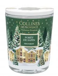 COLLINES DE PROVENCE Bougie Parfumée Spéciale Noël parfum Forêt de Sapin 180g