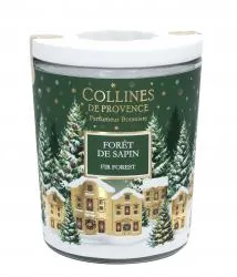 COLLINES DE PROVENCE Bougie Parfumée Spéciale Noël parfum Forêt de Sapin 360g