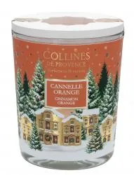 COLLINES DE PROVENCE Bougie Parfumée Spéciale Noël parfum Cannelle Orange 180g