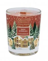 COLLINES DE PROVENCE Bougie Parfumée Spéciale Noël parfum Pain d'épices 75g