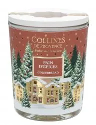 COLLINES DE PROVENCE Bougie Parfumée Spéciale Noël parfum Pain d'épices 180g