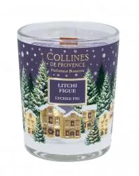 COLLINES DE PROVENCE Bougie parfumée Litchi Figue 75g