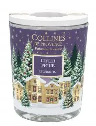 COLLINES DE PROVENCE Bougie parfumée Litchi Figue 180g