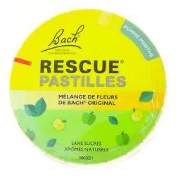 FLEURS DE BACH Rescue - Pastilles Saveur Pomme - Menthe 50g