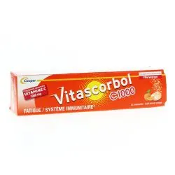 VITASCORBOL C1000 Goût abricot orange x20 comprimés effervescents