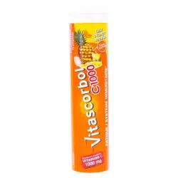 VITASCORBOL C1000 Boîte de 15 comprimés effervescents Goût orange ananas