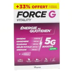 VITAVEA Force G Vitality Energie au quotidien 5G x15 Ampoules + 5 Offertes