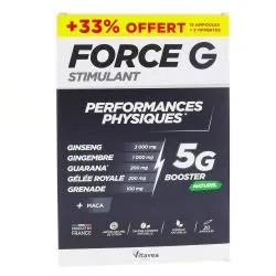 VITAVEA Force G Stimulant - Performances Physiques 5G x15 Ampoules + 5 Offertes