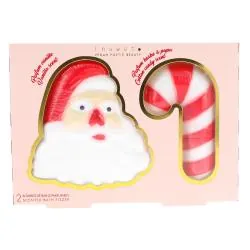 INUWET Coffret Bombes de Bain Pere Noel et Candy cane