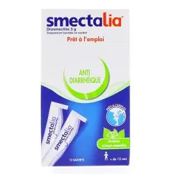 SMECTALIA Anti-Diarrheique 3g citron menthe x12 sachets