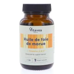 VITAVEA Huile de Foie de Morue 30 gélules