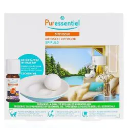 PURESSENTIEL Diffuseur Spirulo complexe + diffusion Cocooning offert