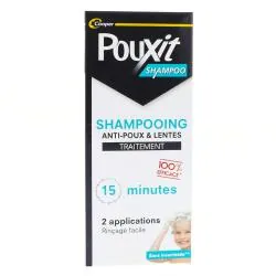 POUXIT Shampoing Anti-Poux et Lentes Traitement 15 Minutes 200ml