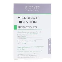 BIOCYTE Microbiote Digestion Probiotiques x30 Gélules