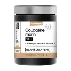 NAT & FORM Collagène marin 10g Beauté de la peau saveur mangue poudre 325g